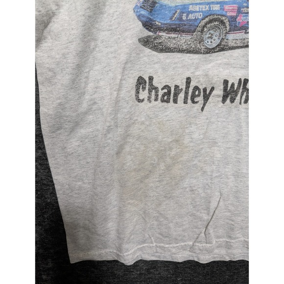 Vintage Hanes The Wheel Charley Wheeler Race Car T-Shirt Large Single Stitch - Picture 6 of 7